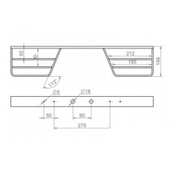 Tow step, double, plain Tow step, double, plain