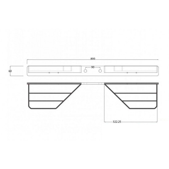 Double Sided Tow Step - Heavy Duty Black