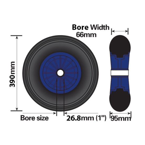 Pneumatic Launching Trolley Wheel