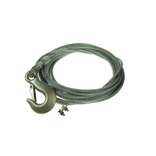 Winch cable 6mm. X 8m