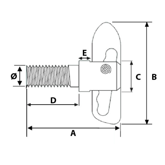 M8 X 18mm Threaded Antiluce