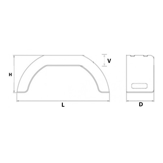 8" Single Plastic Mudguard