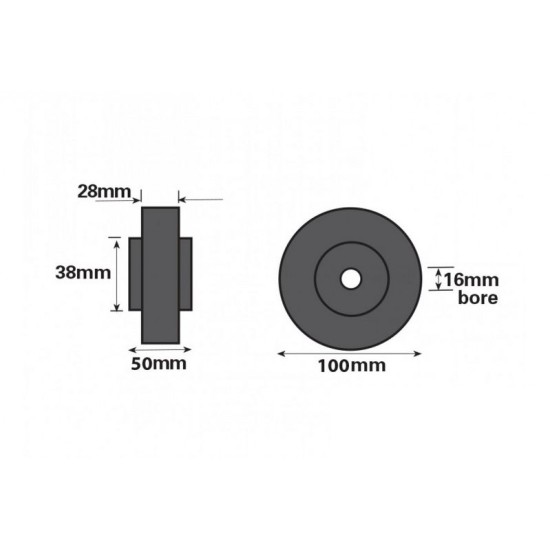 Single Side Roller 64X16X102