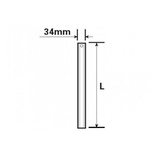 Boat Roller Stem Post 34mm x 600mm