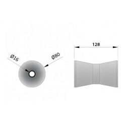 5" Keel V Roller (Non Mark) Blue