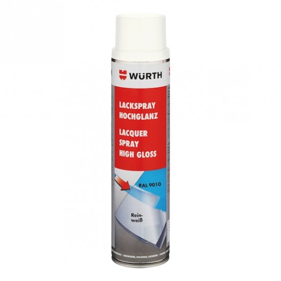 Wurth White Lacquer Spray Paint 600 ml
