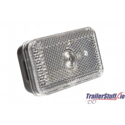 CLEAR FRONT MARKER LIGHT & REFLECTOR