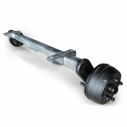 Beam axle 750 kg. 4 on 4", braked