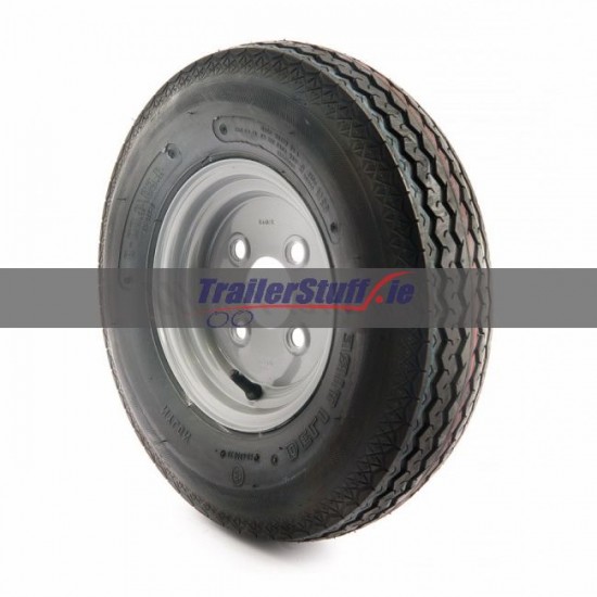 4.80/4.00-8", 4 on 100mm. PCD wheel assembly