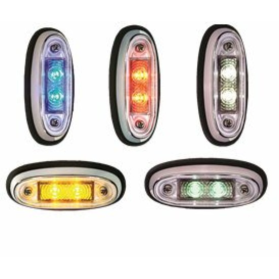 Chrome Surface Mounted Led Marker Lamps