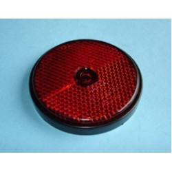 Reflector, round, red, screw on