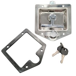 T Handle Latch & Lock S/S Steel Flush Mount