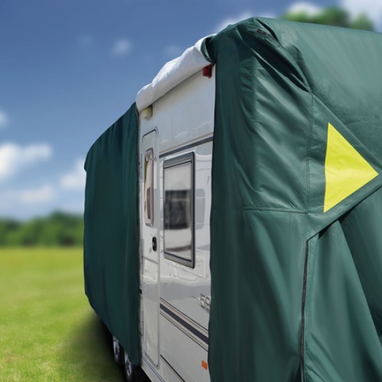 Caravan Cover - Approx. 6.8-7.4m (23-25′) Premium Green 4-Ply