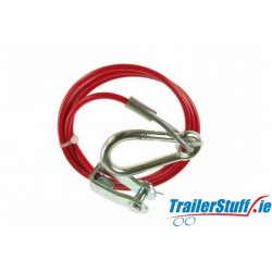 BREAKAWAY CABLE PVC RED 1M x 3MM (CLEVIS)