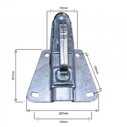 AL-KO AK7-V coupling with Delta mounting plate 