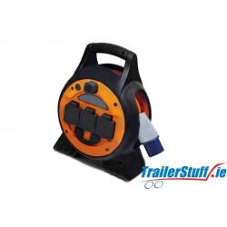 15M Mains Power Extension Reel with LED Light