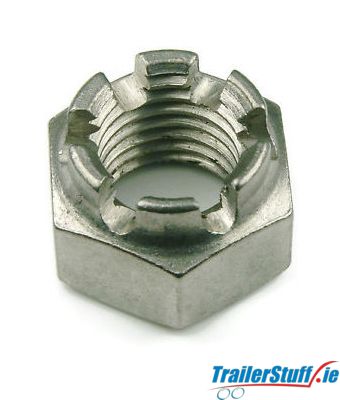 1-1/4-12 Castle Nut Aircraft Slotted Axle Spindle Castellated Hex Nuts