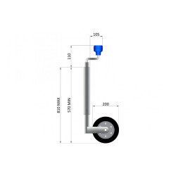42MM 100KG JOCKEY WHEEL