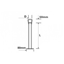 600 X 42MM PROPSTAND WITH HANDLE