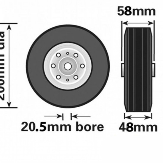 200mm Steel Wheel for Jockey Wheels