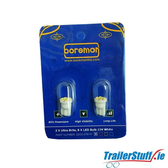 Ultra Brite 8 X LED Bulb 12V