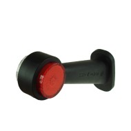 WAS 10-30V LED Left Hand Red/White 45° Outline Marker Lamp