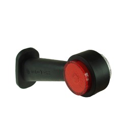 WAS 10-30V LED Right Hand Red/White 45° Outline Marker & Reflector