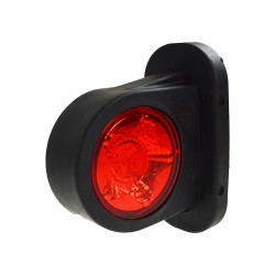 WAS 10-30V LED White/Red Outline Marker Lamp