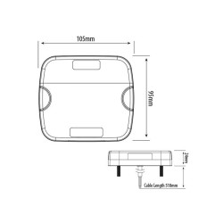 4" LED Multifunctional Tail Lamp