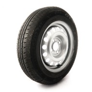 155/80R13, 4 on 100mm PCD wheel assembly