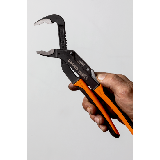 ERGO™ Extra Wide Jaw Slip Joint Water Pump Plier with Dual-Component Handles and Phosphate finish